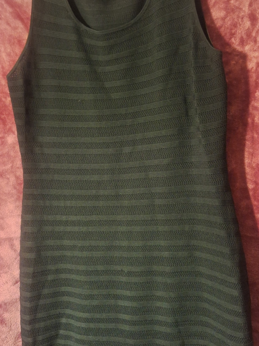 Lauren Ralph Lauren Black Sleeveless Textured Knit Dress